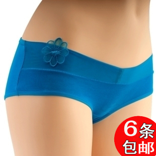 women's sexy low-waist comfortable modal bamboo fibre 100% sexy butt-lifting women's trigonometric panties