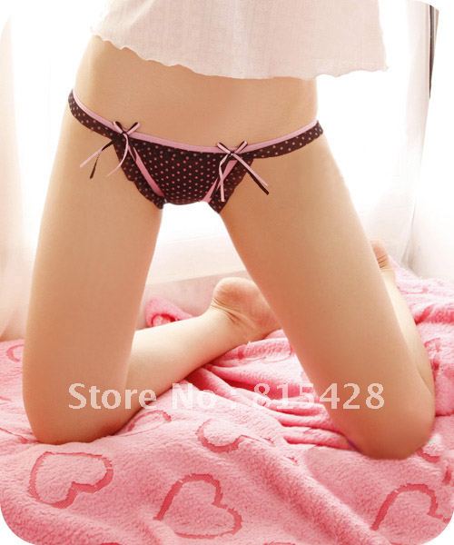 Women's sexy panty transparent lace low-waist panties t224