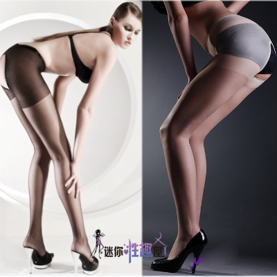 Women's sexy temptation to open pantyhose ultra-thin transparent stockings