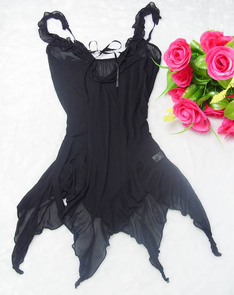 Women's sexy women's underwear lounge charming tulle short skirt t x8023 black