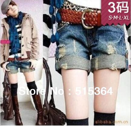 Women's shorts! 2013 Korea style shorts for Summer coming, women's denim shorts, Straight super-thin Size: S M L