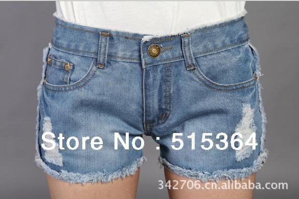 Women's shorts! New style coming from Korea, women's denim shorts, Straight super-thin Size: 26-31