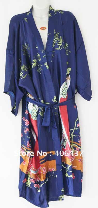 Women's Silk Satin Pajamas Sleepwear for ladies Nightgown Robe Free Shipping