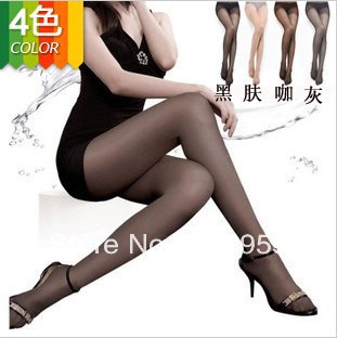 Women's silk stockings Ultra-thin Nylon stockings Sexy Pantyhose thin legs stockings 4COLOR:GREY,BLACK,COFFEE,NUDE