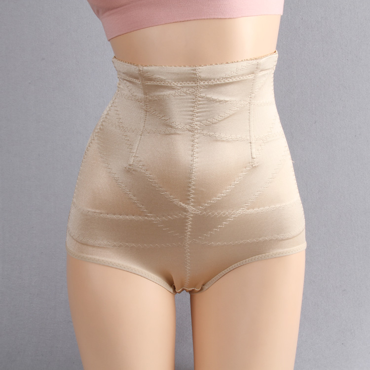 Women's silky comfortable elastic close-fitting underwear high waist enhanced abdomen drawing butt-lifting beauty care