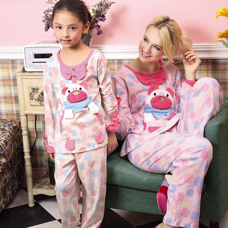 Women's sleepwear 100% cotton comfortable women's sleepwear spring and autumn sleepwear lounge