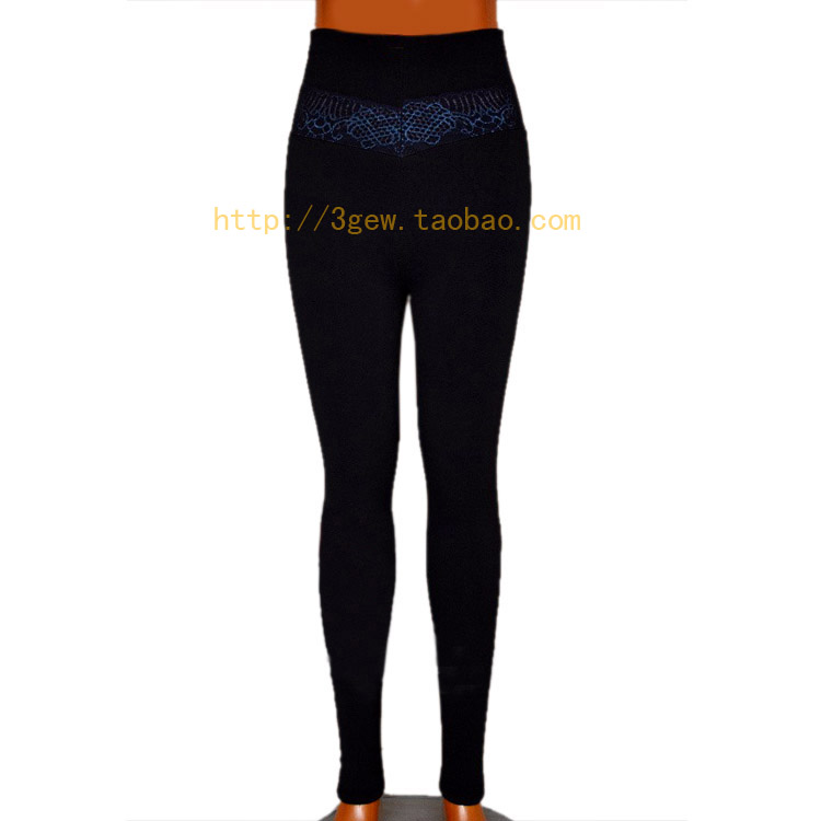 Women's slim hip thick thermal fashion basic trousers