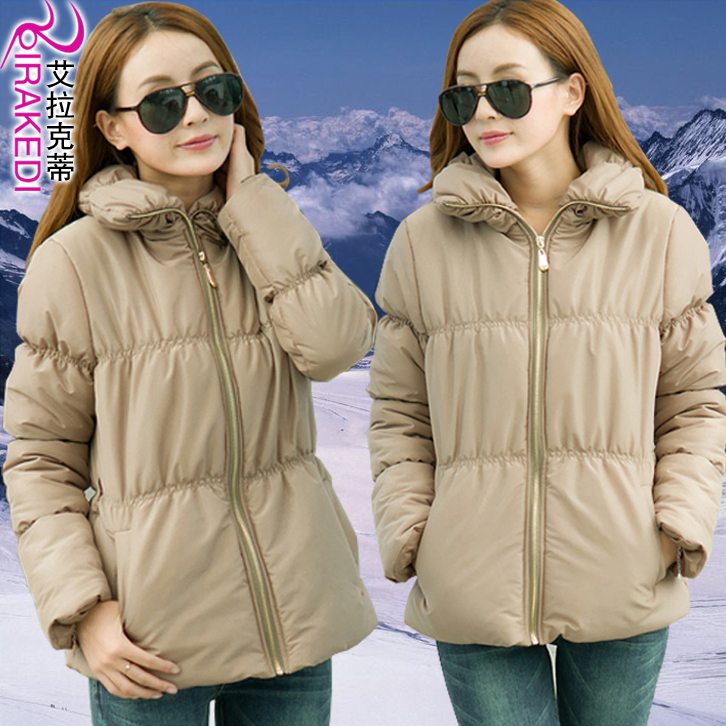 Women's small wadded jacket female outerwear 2012 female slim short design women's cotton-padded jacket thickening