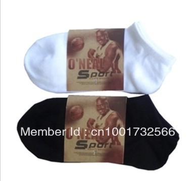 Women's sock slippers solid color 100% cotton socks thin summer sports socks black and white socks s43