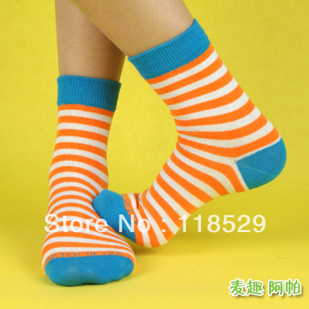 women's socks cotton stripe socks female socks match-up 137