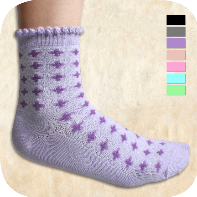Women's socks laciness socks jacquard sock casual socks thick cotton socks sm207
