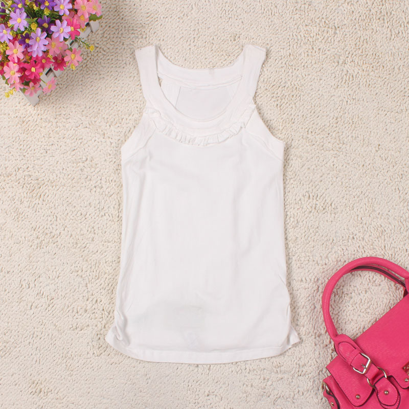 Women's solid color all-match sleeveless o-neck baimuer sweater vest