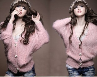 Women's spring 2013 batwing shirt loose cardigan women's thickening sweater outerwear Free Shipping