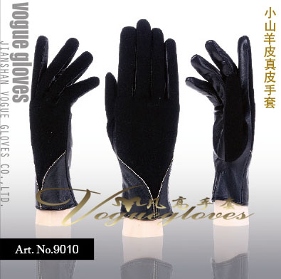 Women's spring and autumn thin genuine leather sheepskin gloves 9010
