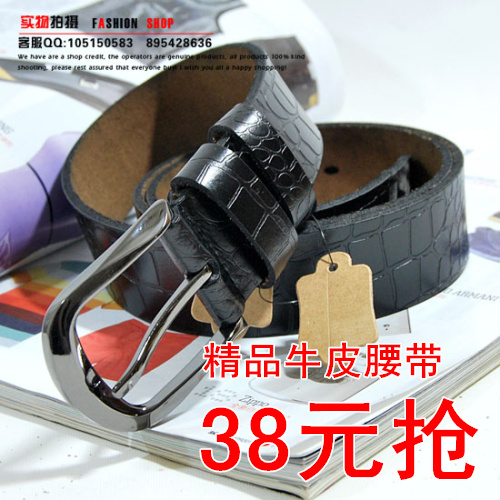 Women's strap belt genuine leather strap women's pin buckle strap fashion all-match - r73