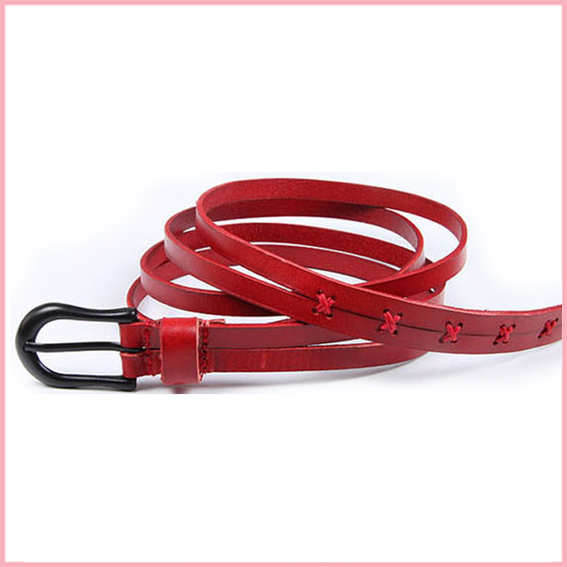 Women's strap genuine leather belt strap female cowhide fashion thin belt decoration strap np0006