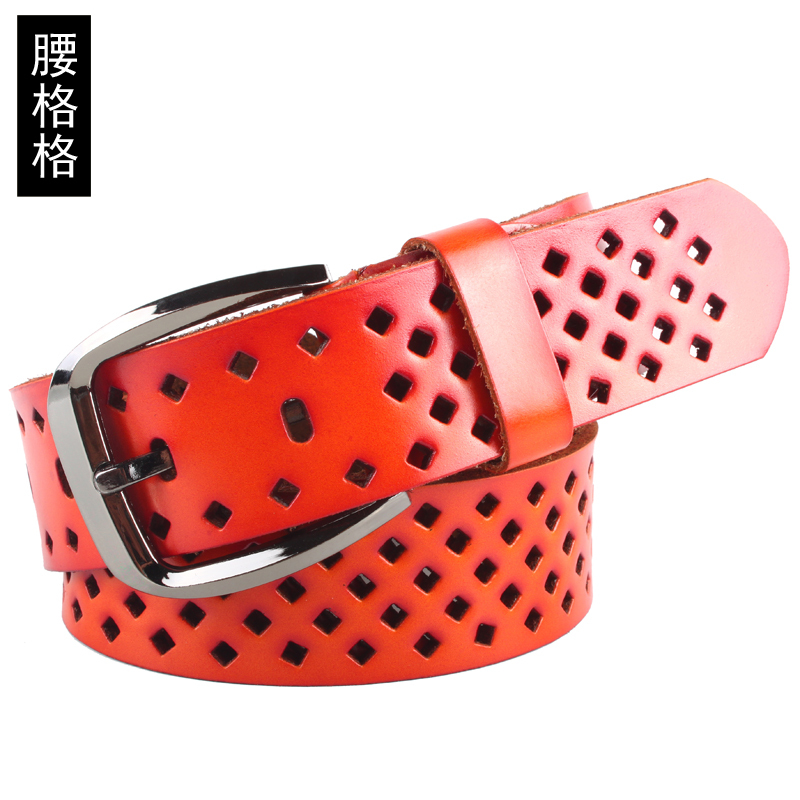 Women's strap genuine leather strap female brief Women cowhide belt female strap all-match belt