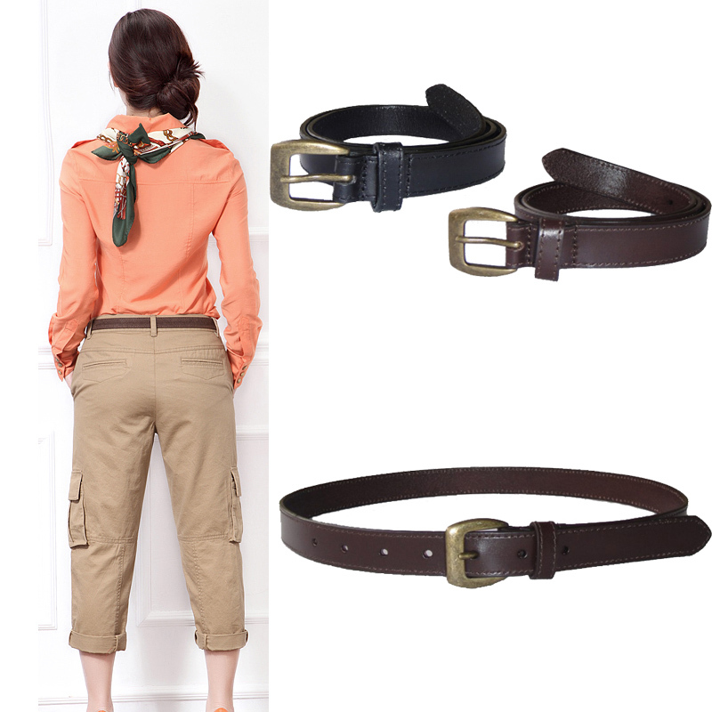 Women's strap Women genuine leather all-match belt waist belt western-style trousers first layer of cowhide 1002