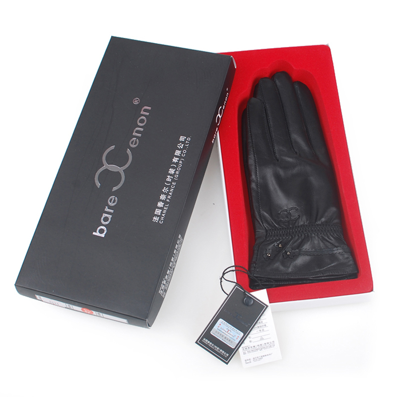 Women's suede gloves winter genuine leather gloves thin women's gloves