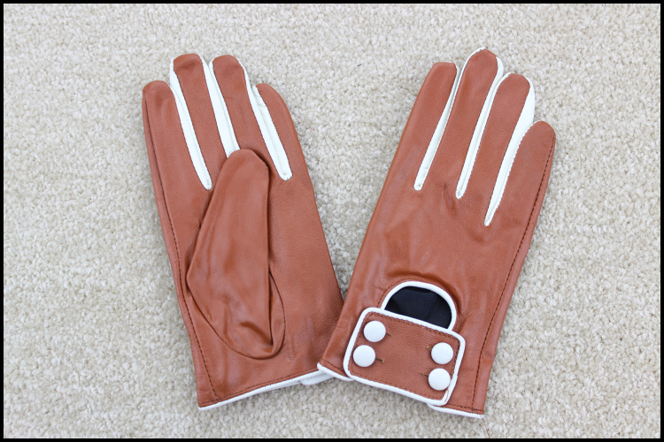 Women's suede leather gloves winter thermal Women genuine leather gloves