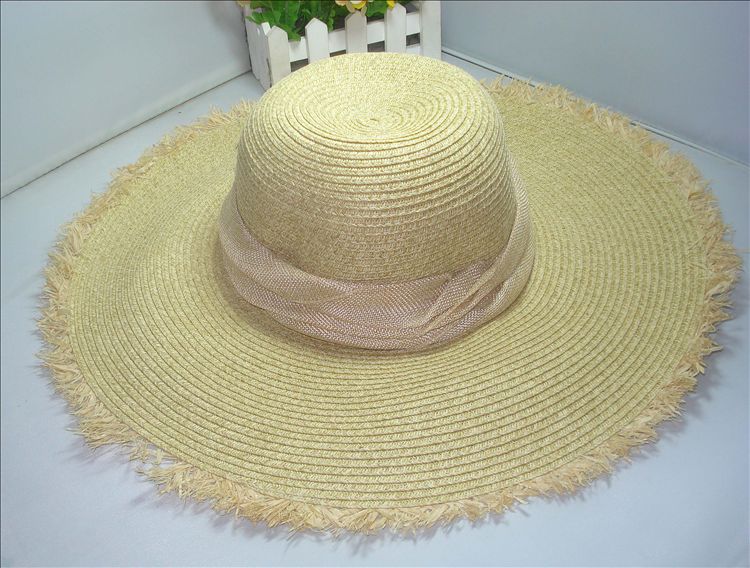 Women's summer hat big along the cap strawhat beach strawhat sun hat sun-shading strawhat