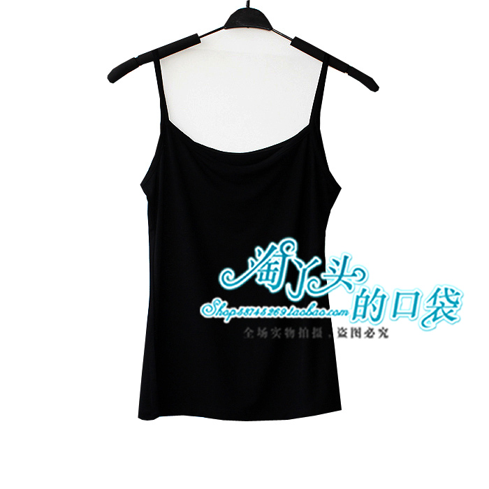 Women's super soft modal basic shirt female basic spaghetti strap vest