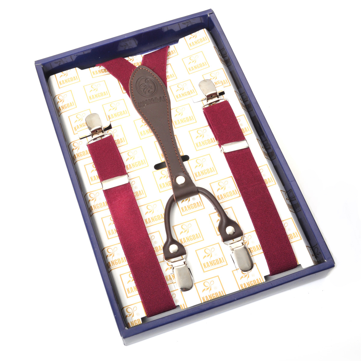 Women's suspenders clip 2.5cm a-1 - Wine red fashion suspenders clip