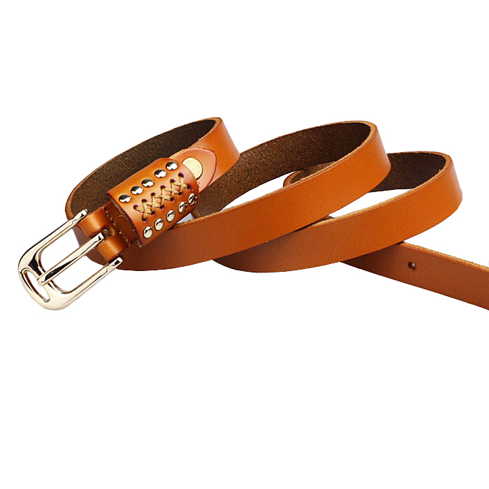 Women's tieclasps genuine leather casual pin buckle fashion strap all-match cowhide belt decoration female belt
