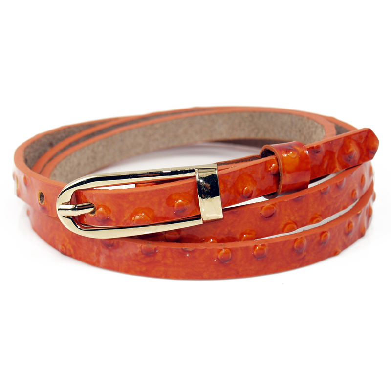 Women's trend all-match cowhide strap candy color fashion clothing casual genuine leather belt
