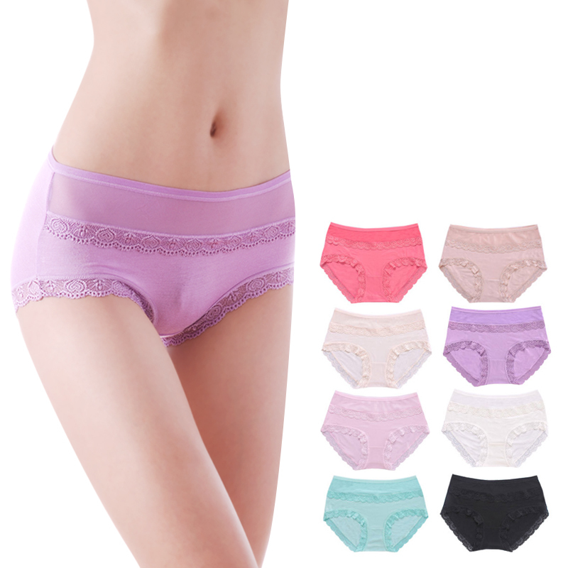 women's trigonometric panties elegant lace breathable female panties