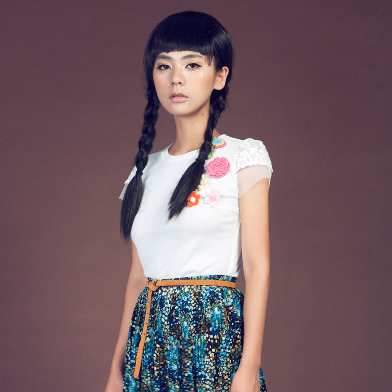 Women's ultra-thin sweater lace puff sleeve slim all-match basic 728 short-sleeve shirt