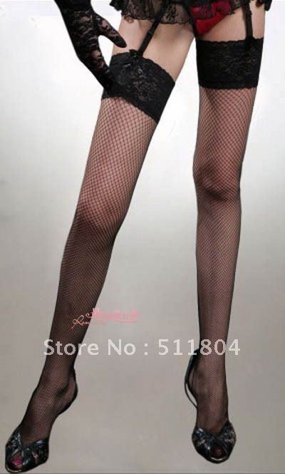 Women's Underwear Black Sexy Mesh Socks Fishnet Stockings ( 3 pcs / Lot ) Free Shipping Wholesale and Retail
