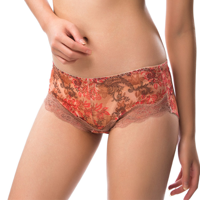 women's underwear chinese style lace embroidery panties sexy briefs underwear M-K8227