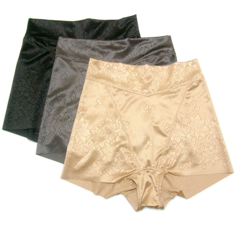Women's underwear glossy jacquard high waist abdomen drawing butt-lifting body shaping beauty care pants panties puerperal