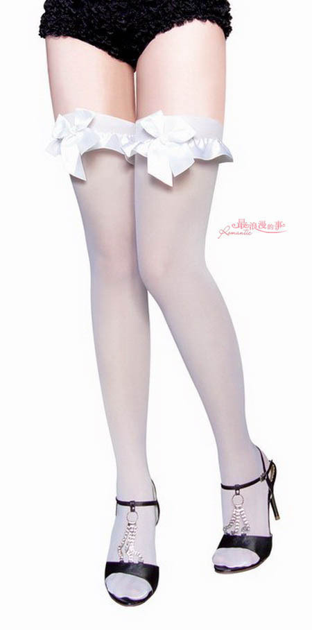 Women's underwear leg sexy over-the-knee bow ultra-thin ! stockings 7999