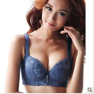 Women's Underwear Sexy Bra Oil Water Bag Deep V-neck Sexy Bra Push Up Adjustable Lace Brassieres