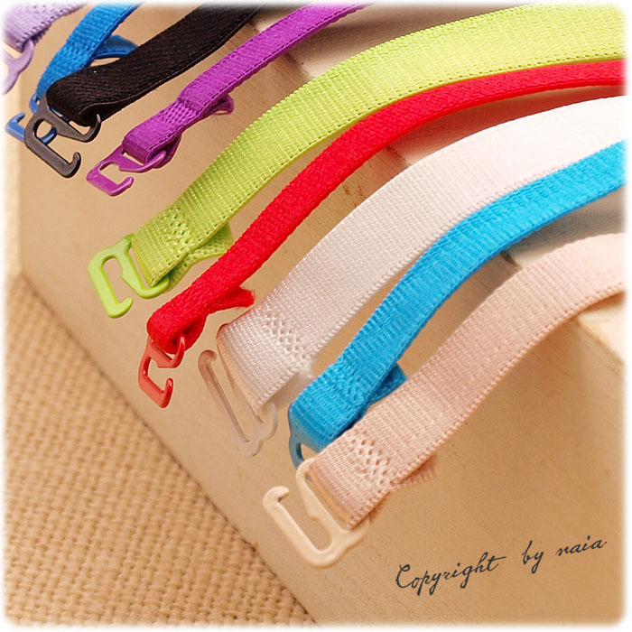 Women's underwear shoulder strap bra double shoulder strap candy color bra shoulder strap