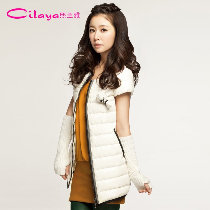 Women's vest down coat fashionable casual with a hood vest female c2001