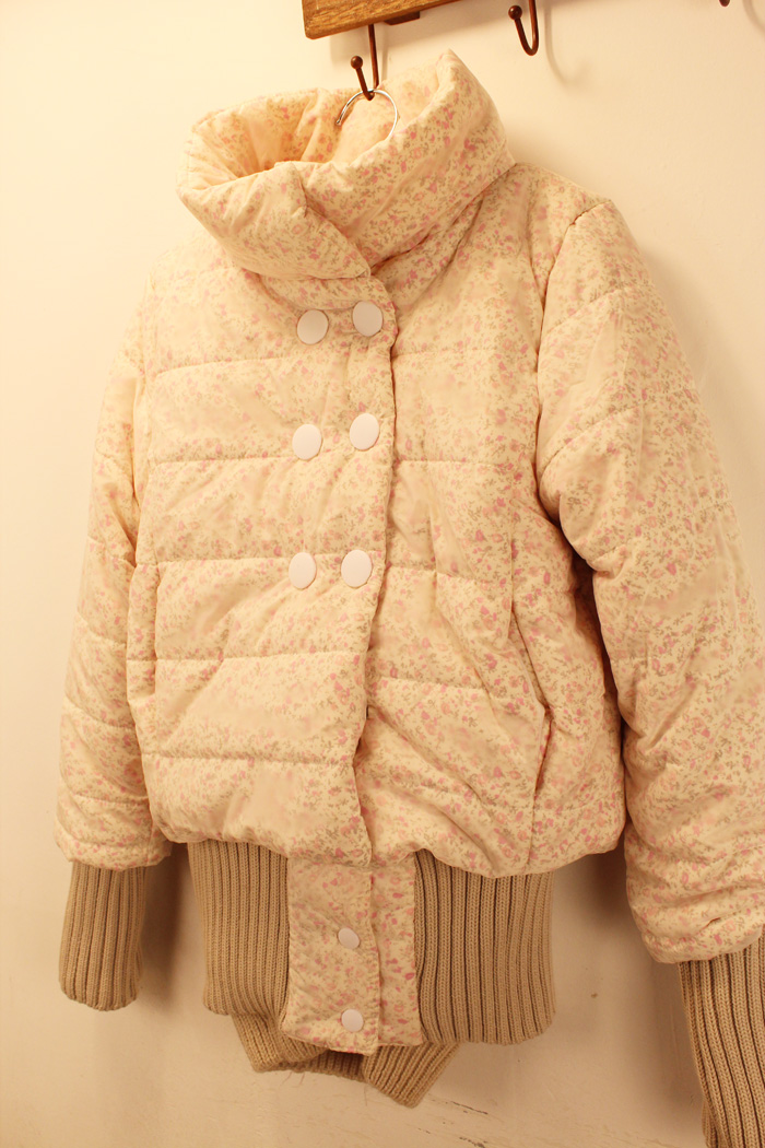 Women's wadded jacket female outerwear 2012 slim short design women's cotton-padded jacket thickening