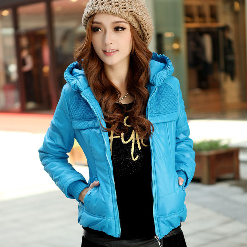 Women's wadded jacket female outerwear 2012 slim short design women's cotton-padded jacket thickening Free Shipping