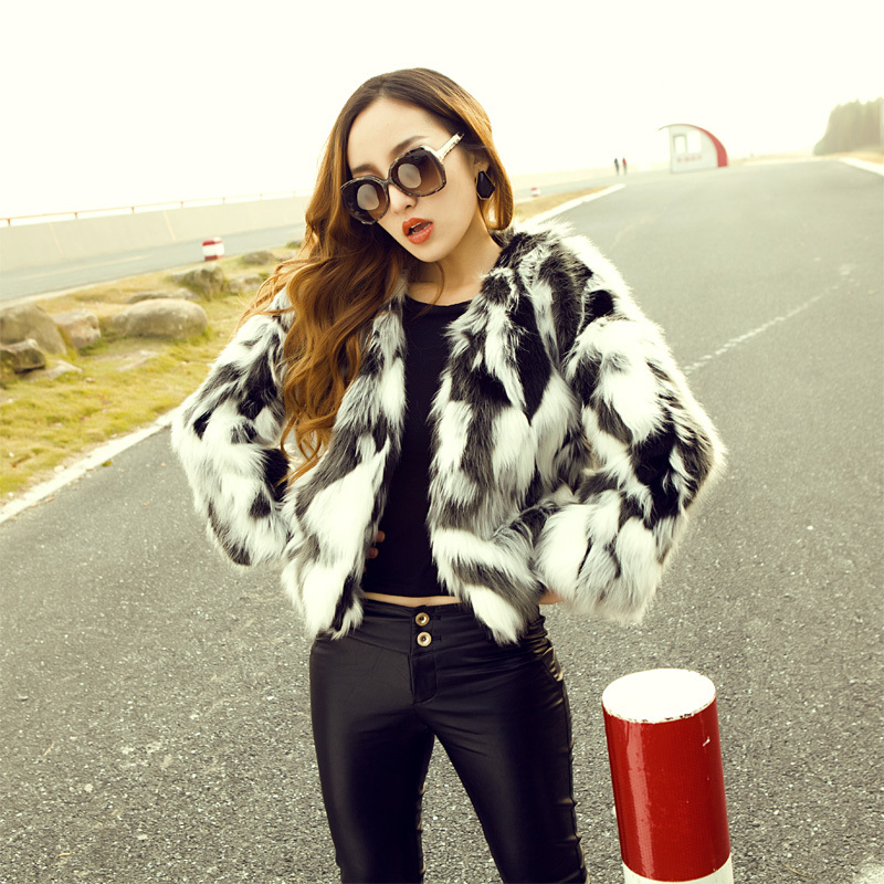 Women's women's fur luxury elegant slim short design fur outerwear 2012