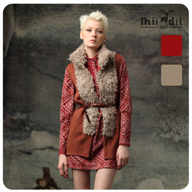 Women's wool knitted woolen cloth vest 24mz1690