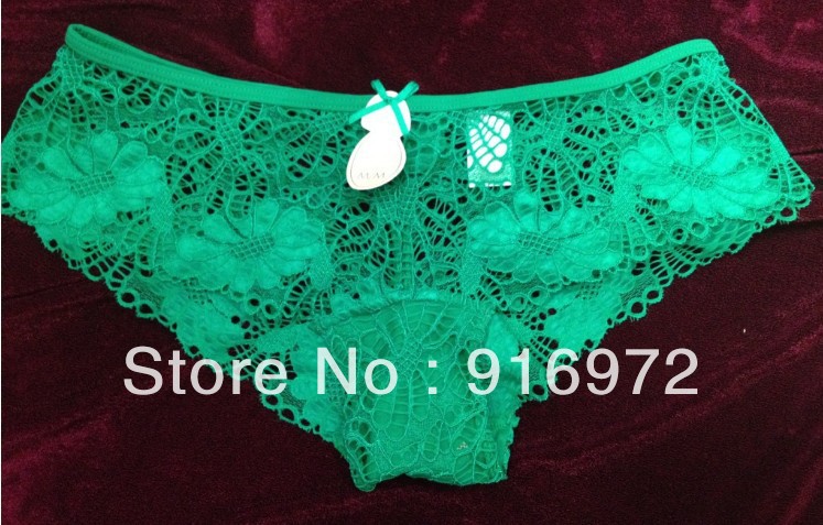 Women Sexy High-grade  lace briefs  mix color 13.5$/3pieces
