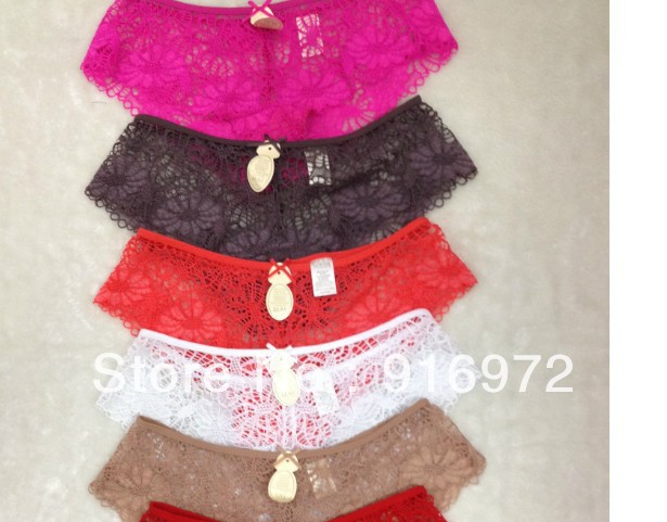 Women Sexy High-grade  lace briefs  mix color 3.5$/pc