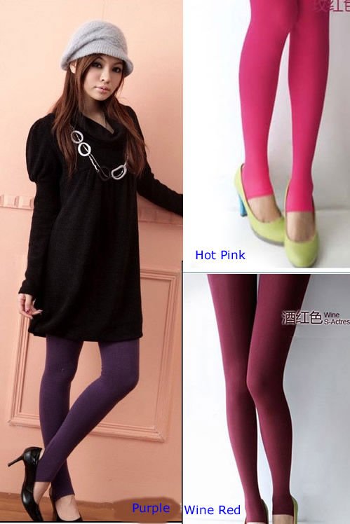 Women Sexy Opaque Stirrup Stretch Velvet Legging Thin Tights Pants Stockings New