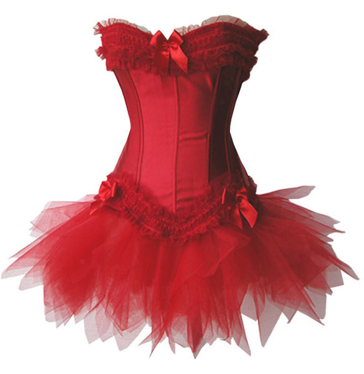 Women shaper Satin Sexy Lingerie Sexy Corset Wholesale and Retail red 1784