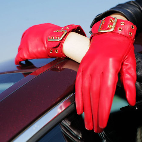 women sheepskin gloves, genuine leather ,handsome genuine leather , spring and autumn