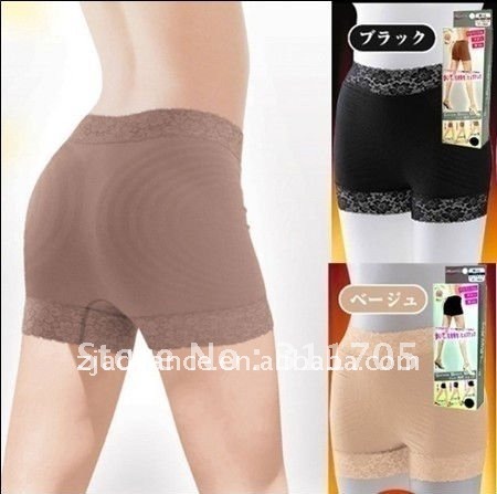 women slim lift hip shorts pants/lace shorts/brief flat belly lace underwear k12