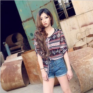 women summer single breasted high waist denim shorts