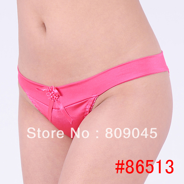 women temperament  sexy satin underwear/ladies panties/lingerie/bikini underwear lingerie pants/thong intimatewear women 86513-3